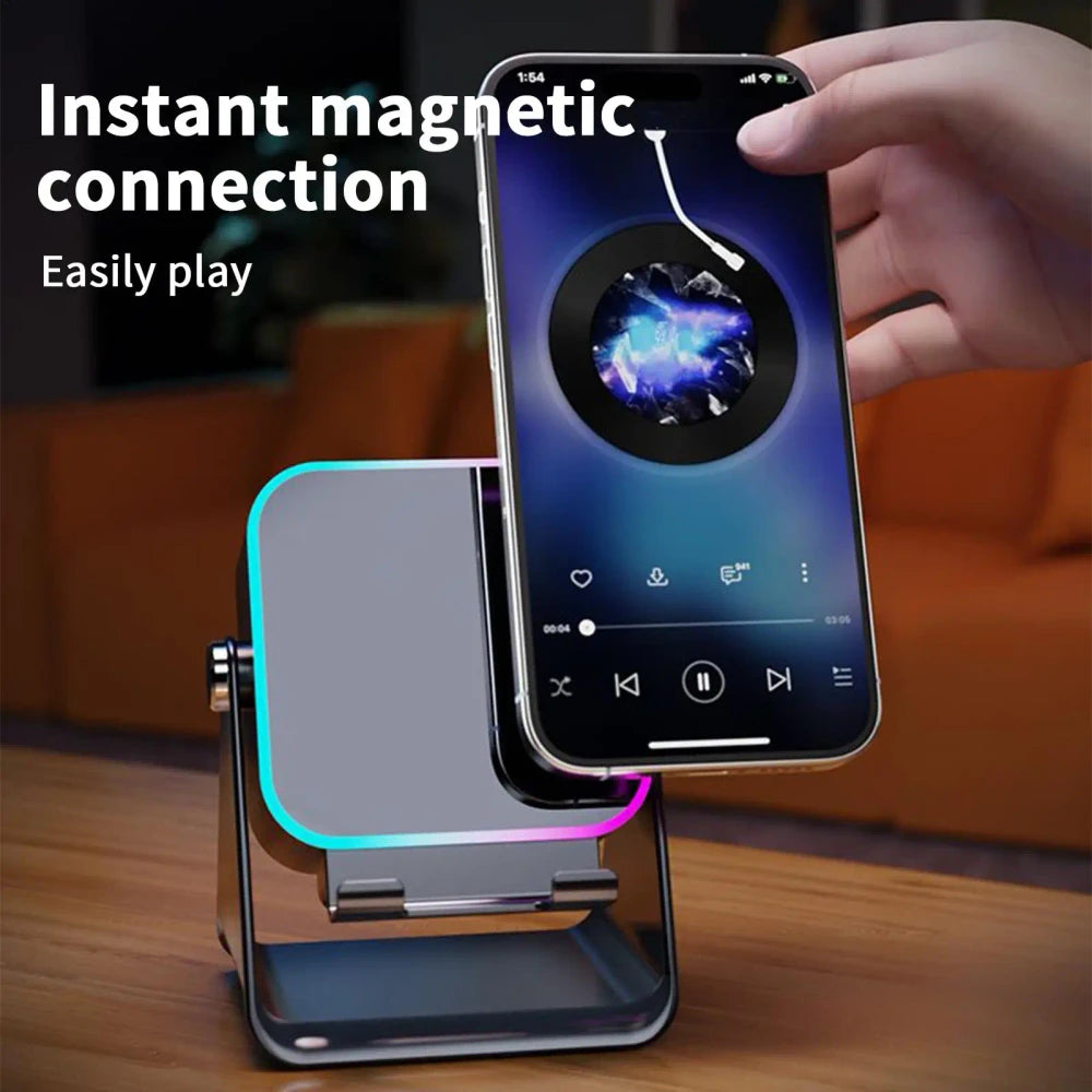 Foldable Induction Phone Speaker Stand